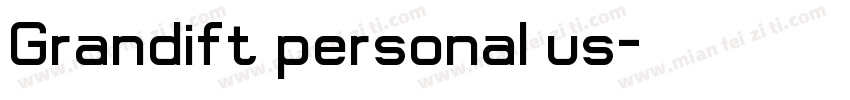 Grandift personal us字体转换